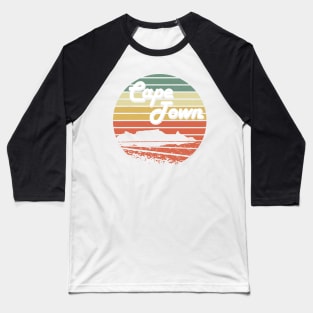 Cape Town Table Mountain South Africa Vintage Baseball T-Shirt